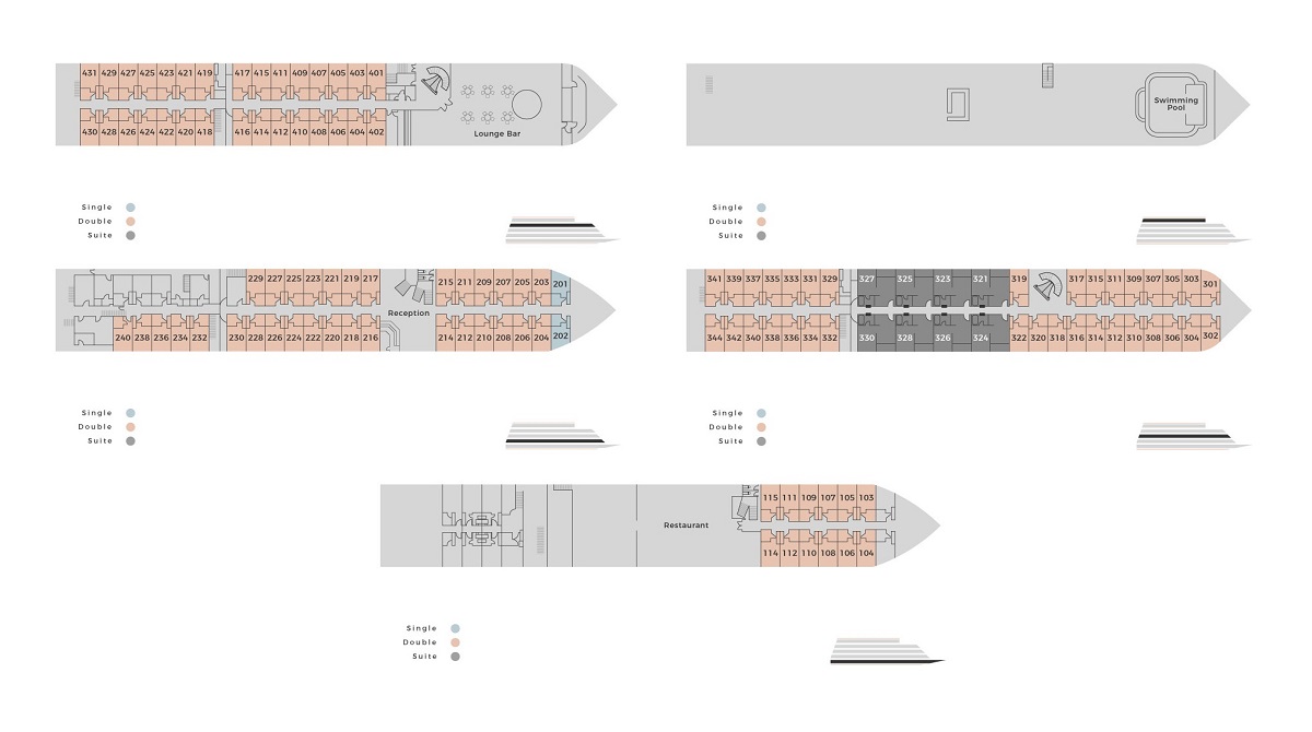 Iberotel Crown Emperor Nile Cruise deck plan Iberotel Crown Emperor Nile Cruise deck plan